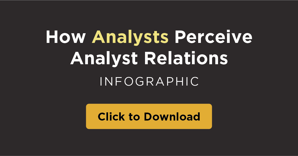 How Analysts Perceive Analyst Relations 2020 - Infographic